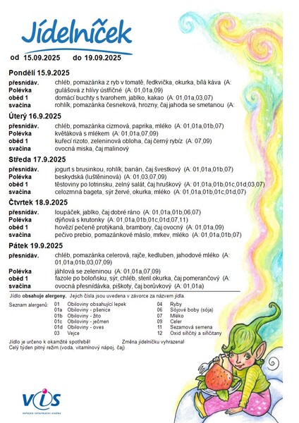 36 JÍDELNÍČEK 15.9.-19.9. 1