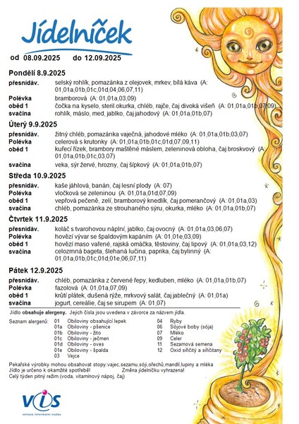 JÍDELNÍČEK 8.9.2025 - 12.9.2025 1